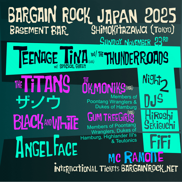 Bargain Rock Tokyo Sunday Nov 23