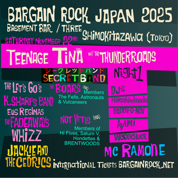 Bargain Rock Tokyo Saturday Nov 22